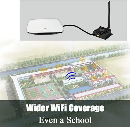 Miniatura 5 de Yosoo - EDUP EP-AB003 Amplificador de banda ancha de bajo ruido 2.4G Antena 8W Extensor de señal WiFi para enrutador inalámbrico (US)