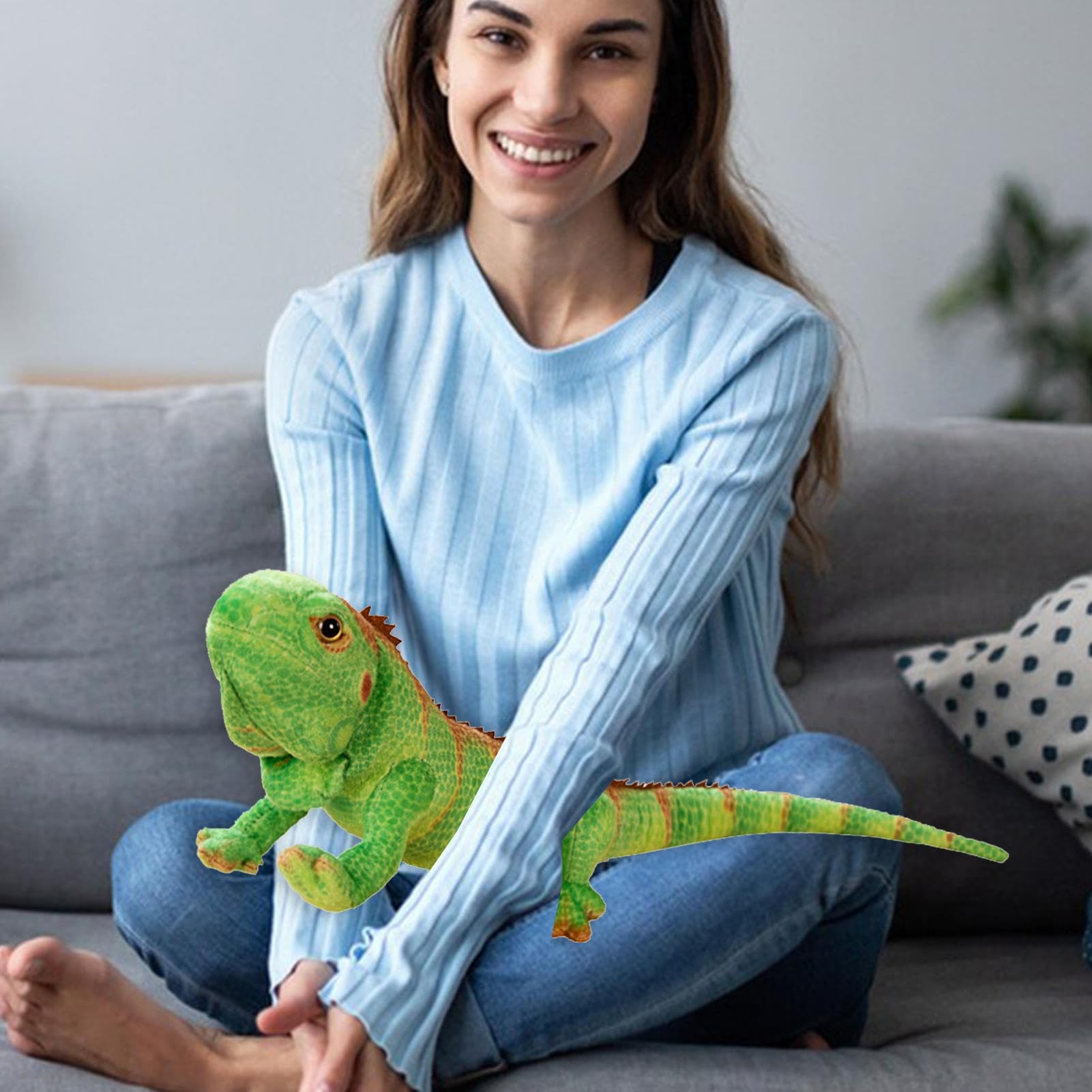 Amazon.co.jp: トカゲのぬいぐるみ | リアルなイグアナ トカゲの