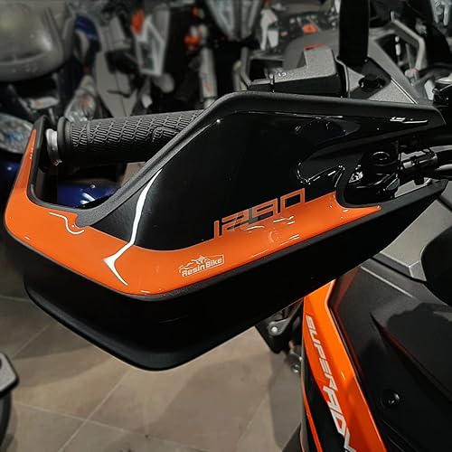Adhesivos 3D para motocicleta compatibles con KTM 1290 Super Adventure S y R 2021-2025. Protectores de mano(s) contra impactos y arañazos.