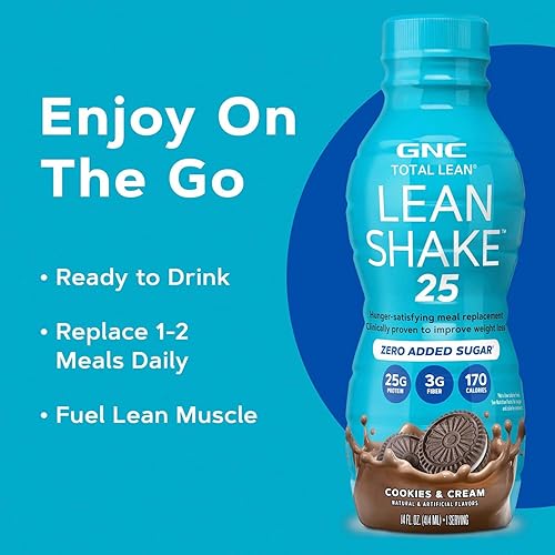 Miniatura 6 de GNC Total Lean Shake 25 - Galletas y crema - 12 botellas
