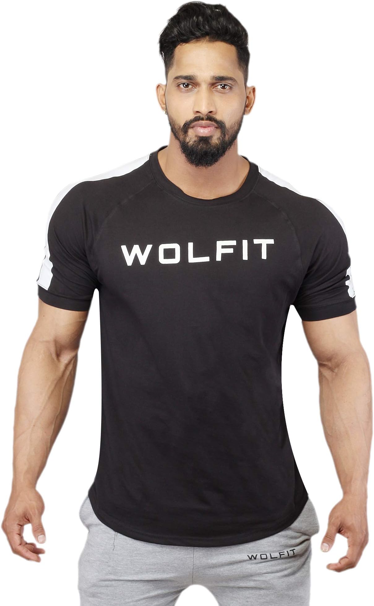 Wolfit Men's Cotton Lycra T-Shirt