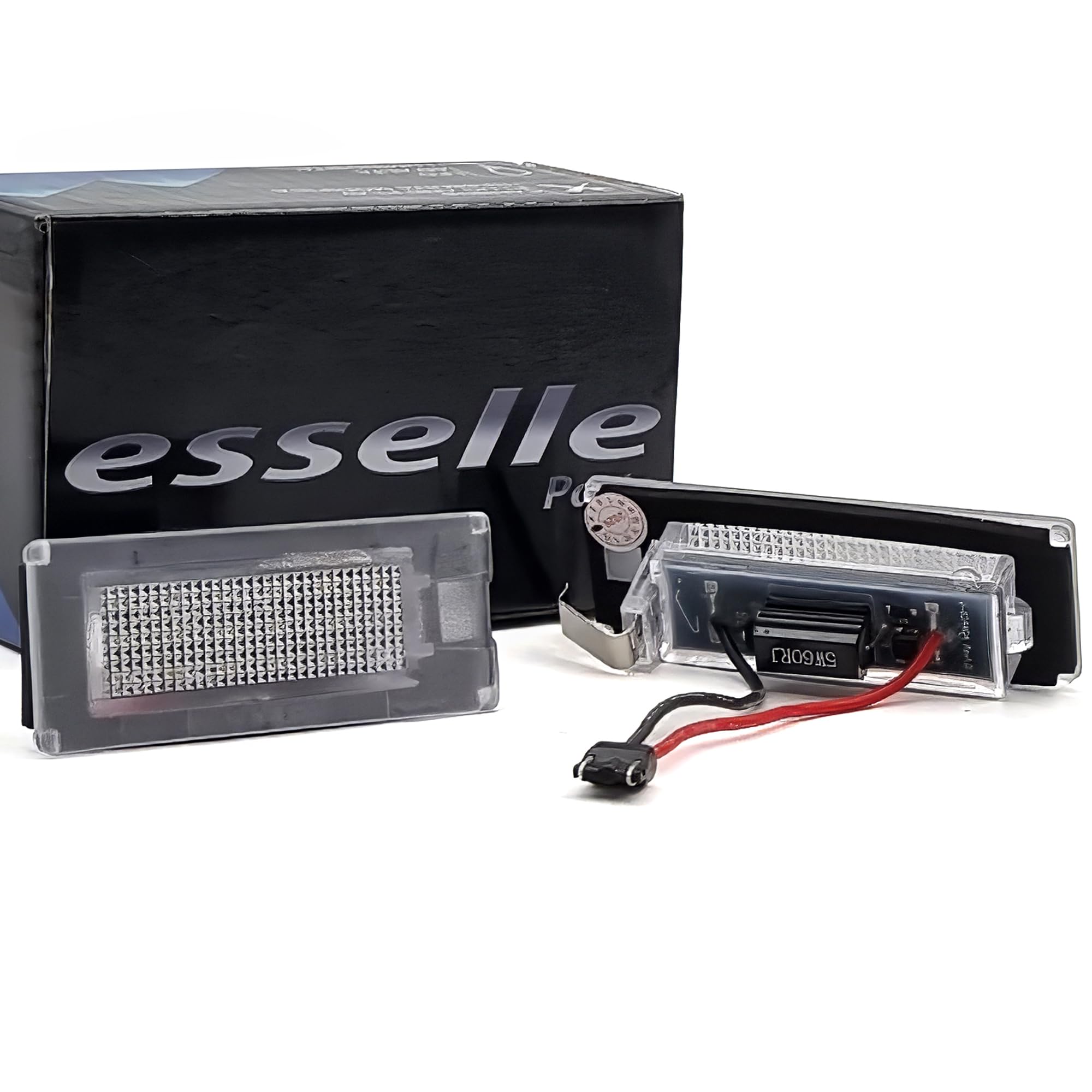 Placchette Luci Targa LED Compatibili con Lancia Delta MK3, Ypsilon Hybrid, Ypsilon MK2 312 18 SMD CANBUS T10 W5W 6000K Bianco Freddo Plug & Play