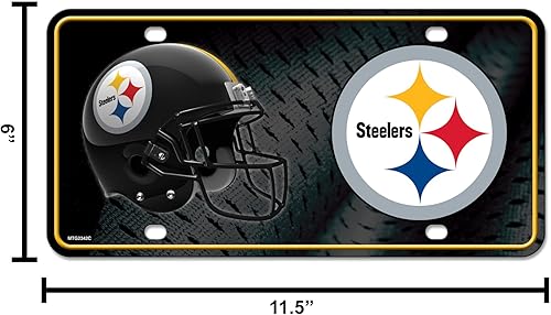 Vista 26 de Rico Industries Placa de matrícula de metal unisex para adultos de la NFL