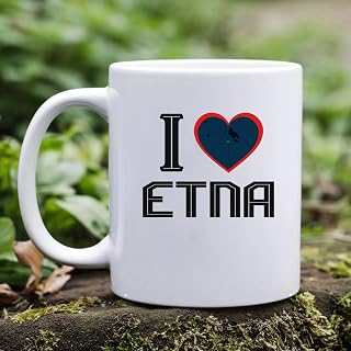 Keepsake Present Mug for City Etna Maine State - I Love Etna ME Souvenirs Mug Ceramic 11oz White