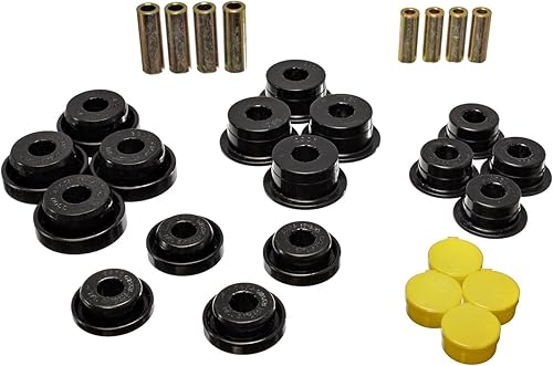 ENERGY SUSPN Energy Suspension 2.3106G Juego de bujes de brazo de control delantero para Jeep TJ , negro