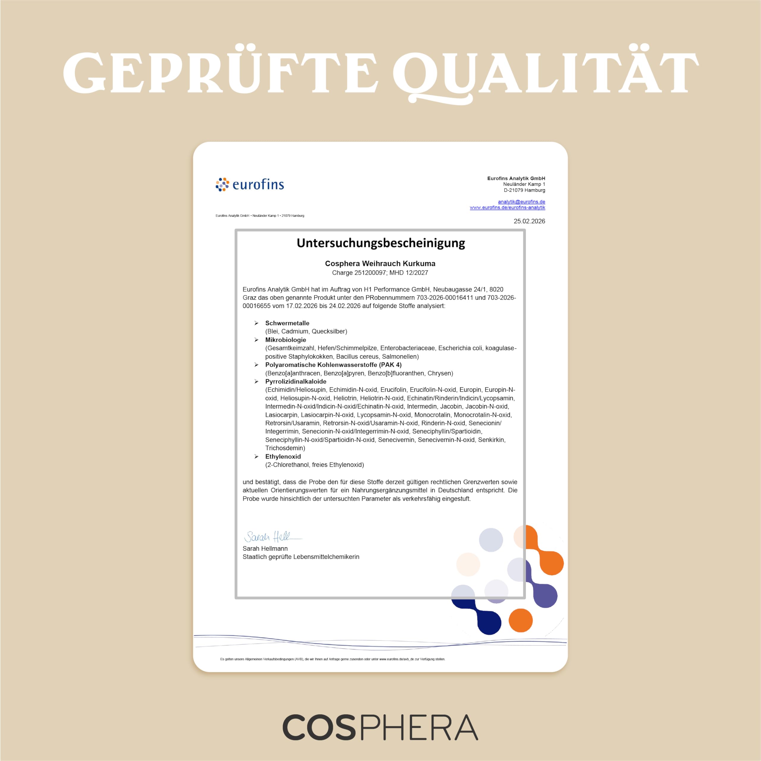 Weihrauchkapseln hochdosiert - Kurkuma, Piperin, Ingwer & Safran - Veganer 5-in-1-Komplex mit Boswellia Serrata (85% Boswelliasäuren) - 120 Kapseln für 2 Monate - COSPHERA