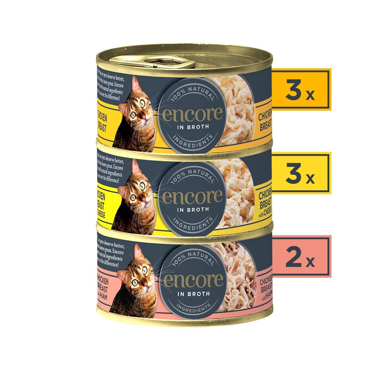 Buy Encore 100 Natural Wet Cat Food Multipack Chicken Selection in
