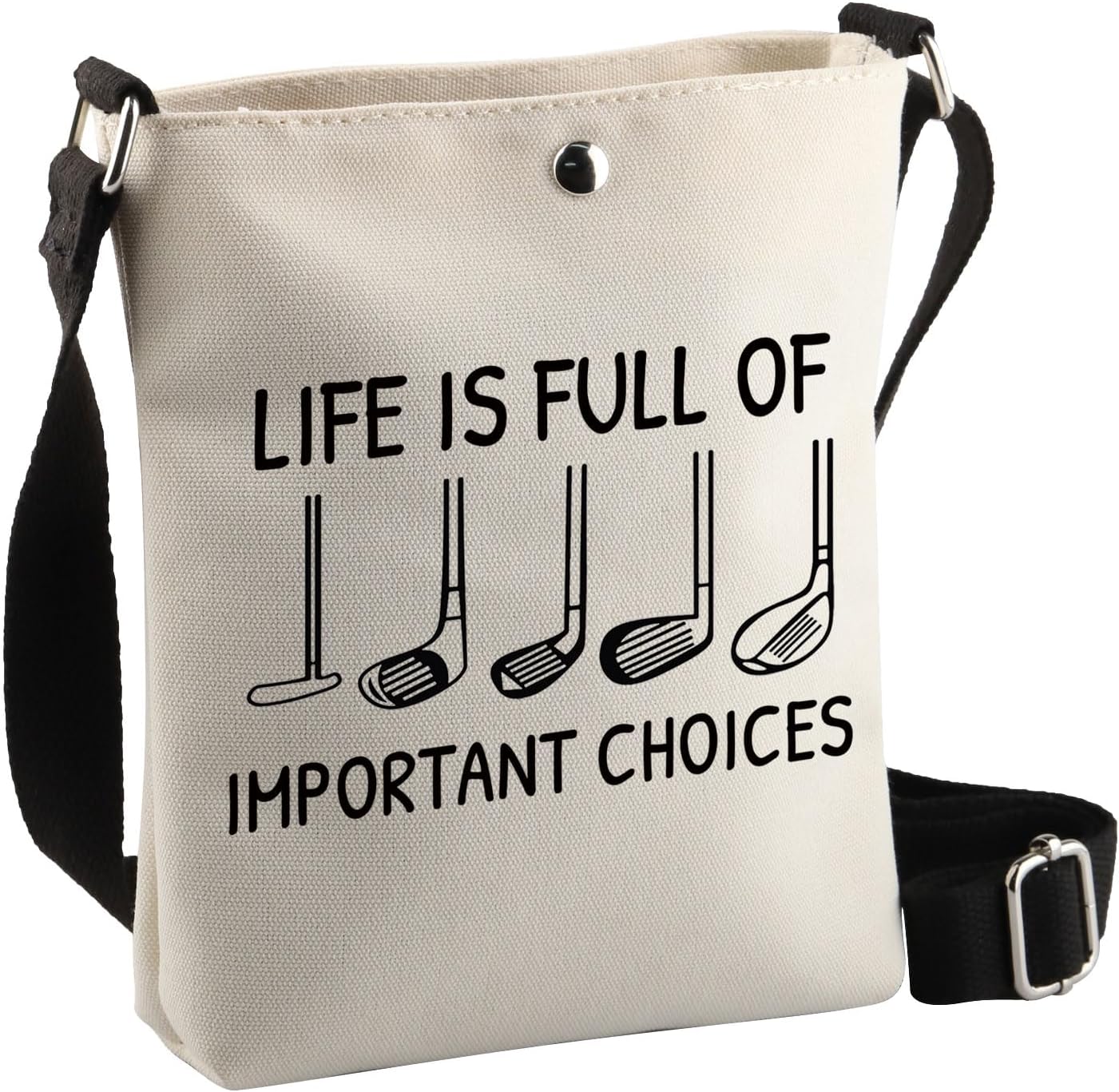 BDPWSS Golf Gifts For Women Golfer Golfing Accessories Golf Player Gift Life Is Full Of Important Choices Golf Crossbody Bag