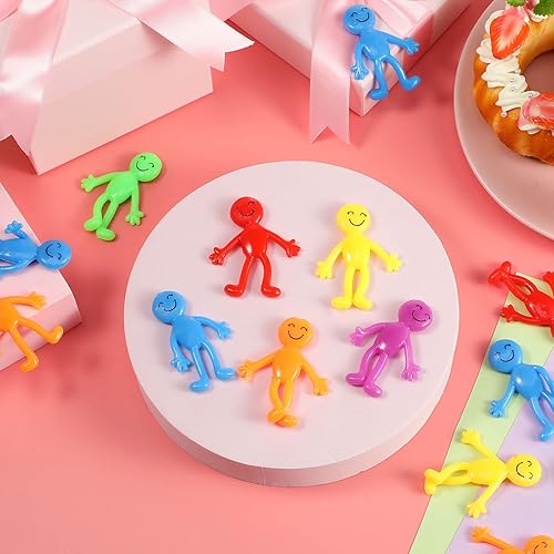 Miniatura 4 de 150 piezas de San Valentín elástico flexible para hombre juguete elástico de cara sonriente juguetes flexibles de colores surtidos juguete elástico