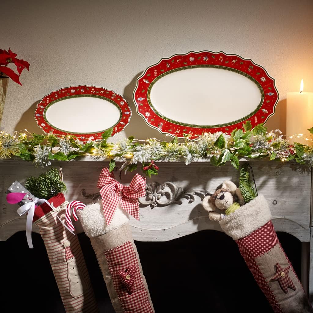 Villeroy & Boch Delight 50 x 31 cm Oval Platter, Red