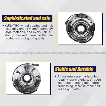 KUSATEC 515130 Front Wheel Hub and Bearing Assembly