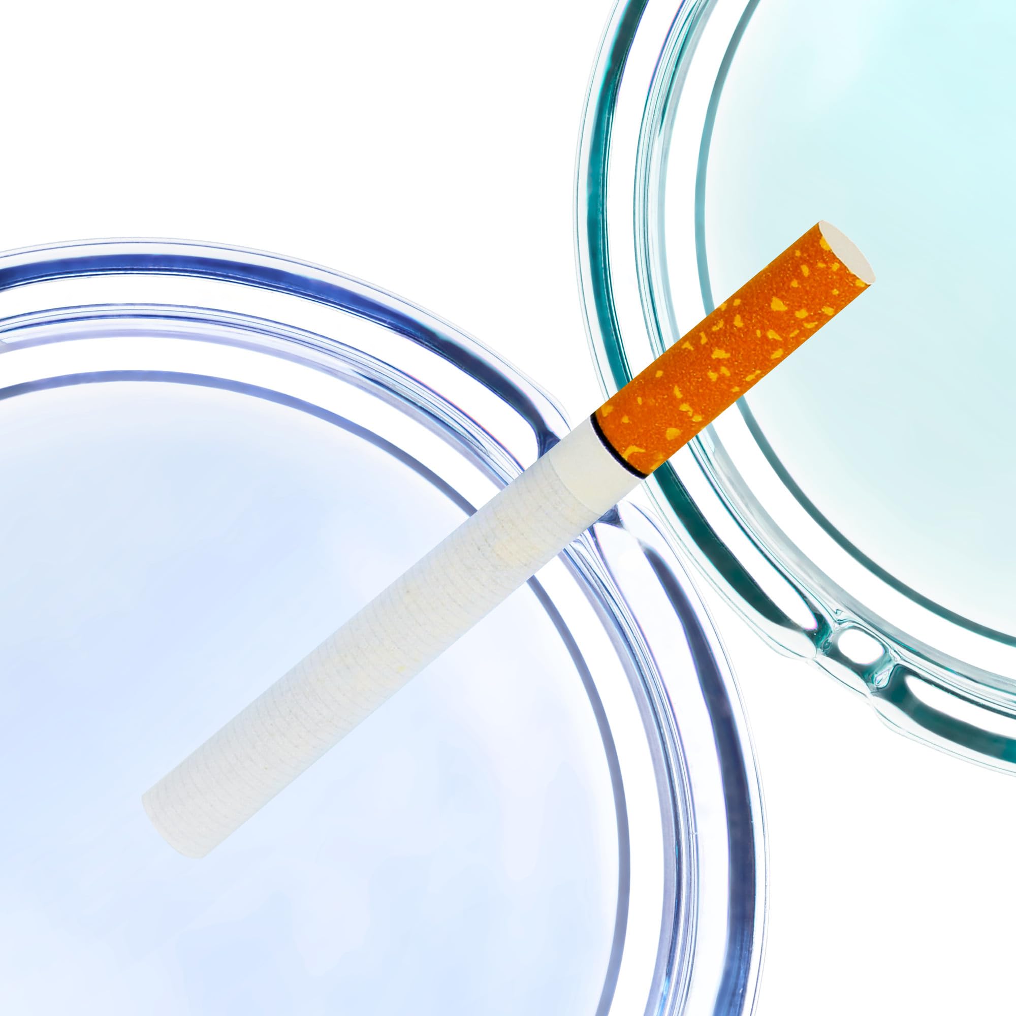 COM-FOUR® 4x posacenere in vetro colorato - posacenere da tavolo per sigarette e raccoglitori di tabacco