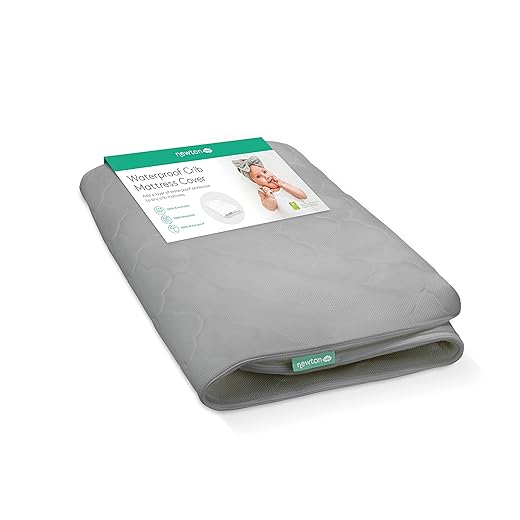 Newton Baby Crib Mattress Spare Cover | 100% Breathable Proven to Reduce Suffocation Risk, Safe, Machine Washable, Non-Toxic, Rest Easy - Moonlight Grey (Cover ONLY)