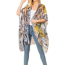 غطاء كارديجان كيمونو خفيف الوزن مفتوح من الأمام للنساء من Scarfand