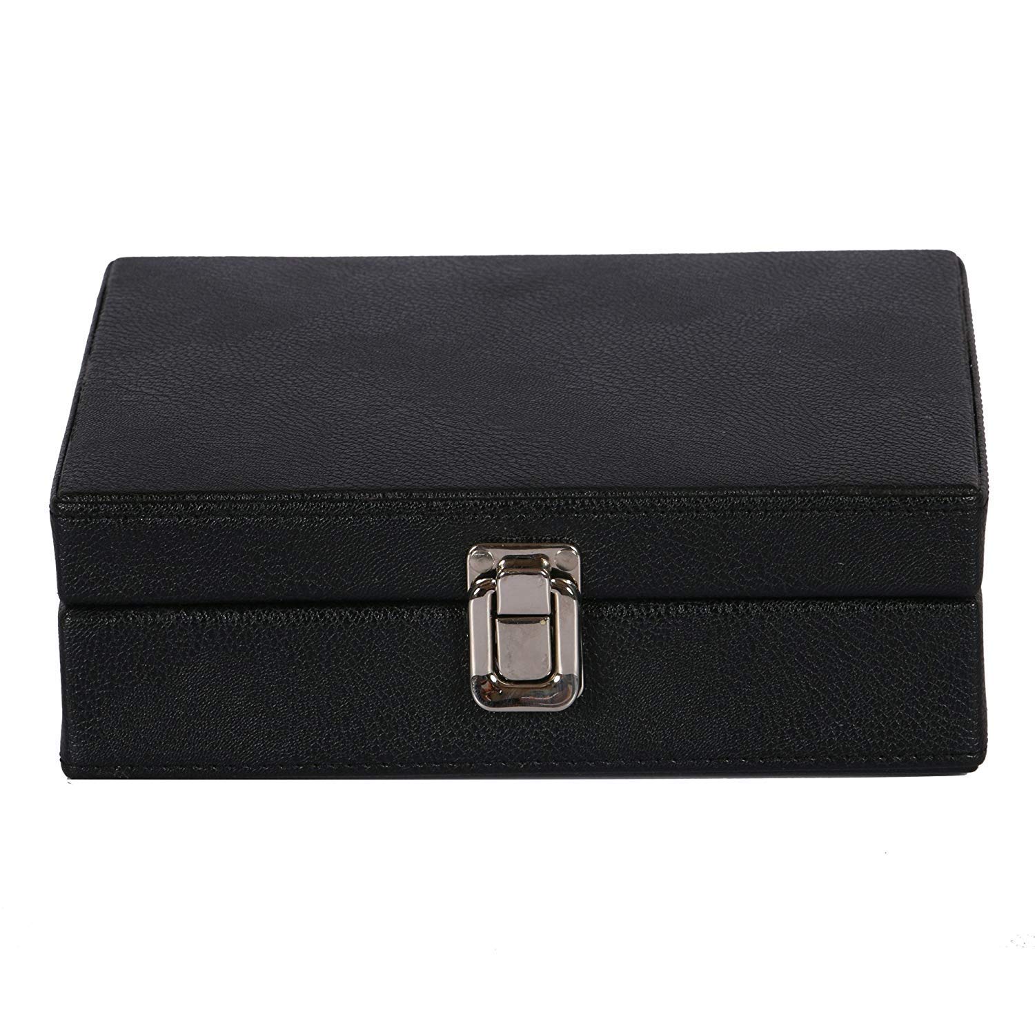 HidekinHidekin BAG JACK - Natural Grain Leather | Handcrafted | For The keen Watch Collector | Keep Your Watch Collection Organized And Safe | (Black)