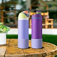Vista 6 de 2PCS Silicone Water Bottle Boot for Owala 24oz 32oz 40oz, Anti-Slip Protective Sleeve Bottom Bumper Protector for FreeSip, Twist, and Flip Stainless