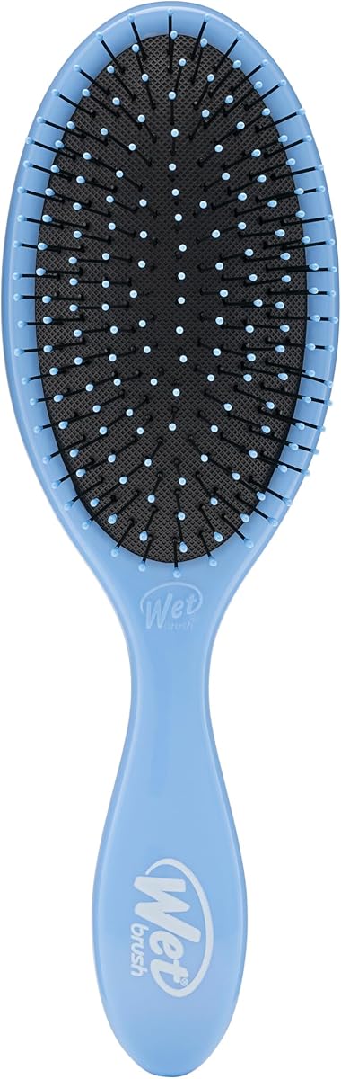 Wet Brush Original Detangler Hair Brush, Sky, para todas las texturas de cabello | Las cerdas IntelliFlex ultrasuaves desenredan el cabello húmedo, seco y dañado con menos roturas y un cepillo desenredante sin dolor.