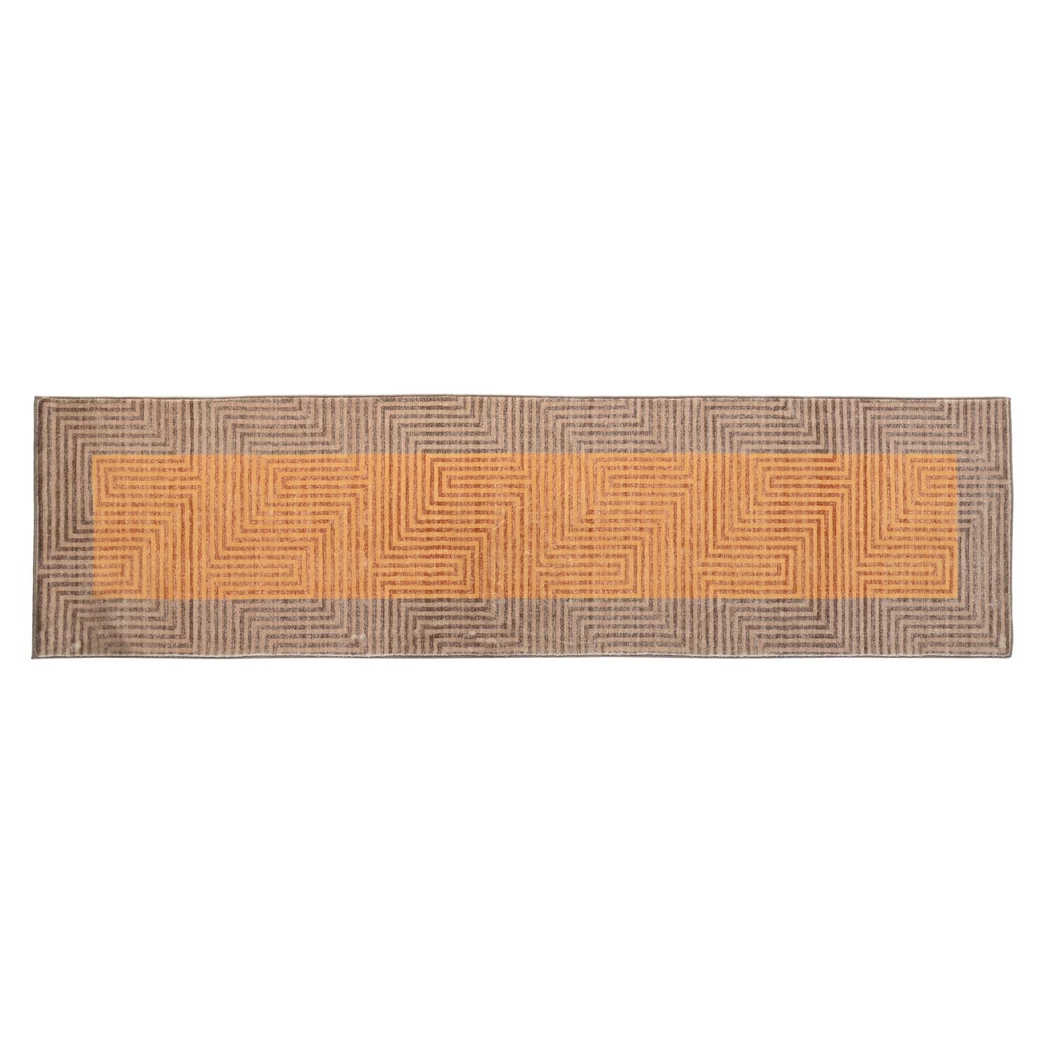 Tapis jaune 60x240 en polyester 600 GSM lavable et résistant