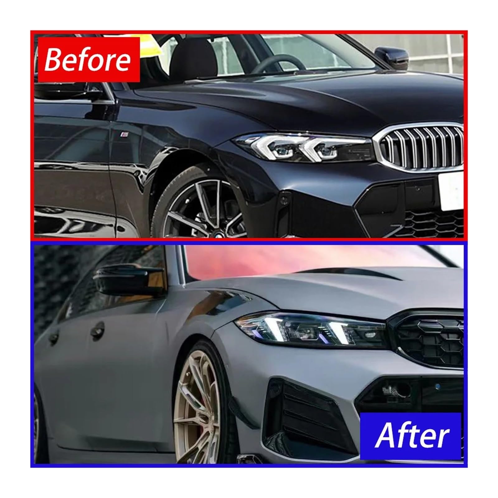 per BMW Serie 3 G20 G28 320I 325I 330I 2023-2024 Gruppo Ottico Auto Aggiornamento Effetto di avviamento Lente proiettore Accessori
