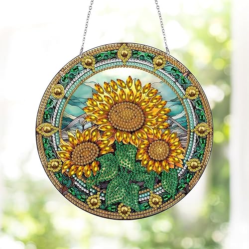 Miniatura 49 de DIY 5D Bee Diamond Painting Kits Hanging Sign Wall Art Sign Bee Diamond Art Suncatcher Window Hanging Ornament Window Pendants Home Garden Wall Door