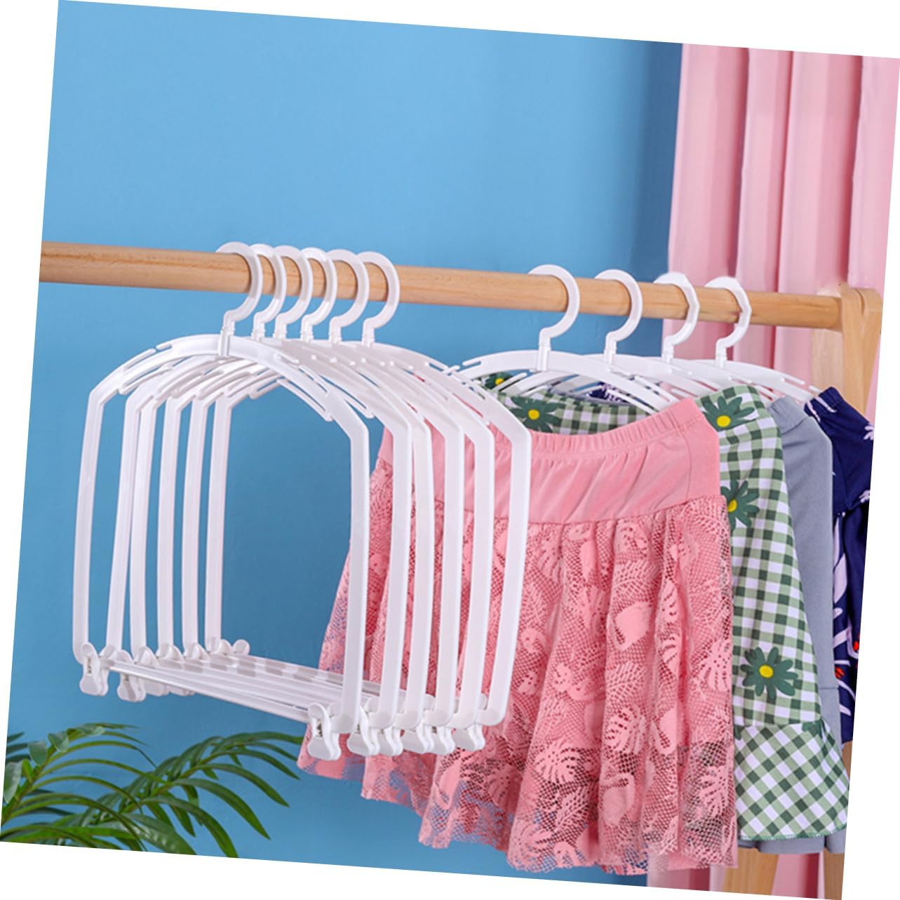 SOLUSTRE Bikini Hangers for Women Briefs Hanger Plastic Swimwear Display Hanger Store Organizer Prevent Wrinkles