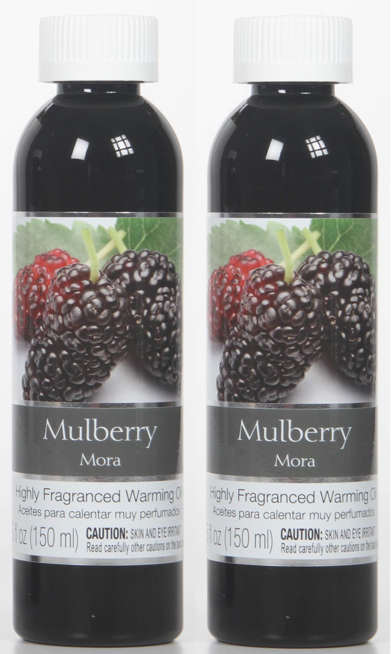 Mulberry Fragrance Warming Oils, Set of 2, 5oz Each. Ideal Gift for Weddings, spa, Reiki, Meditation, Bathroom Settings.P1