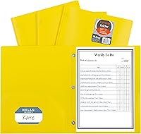 Vista 20 de Portafolios de poliéster pesado con dos compartimentos, de C-Line, Blanco