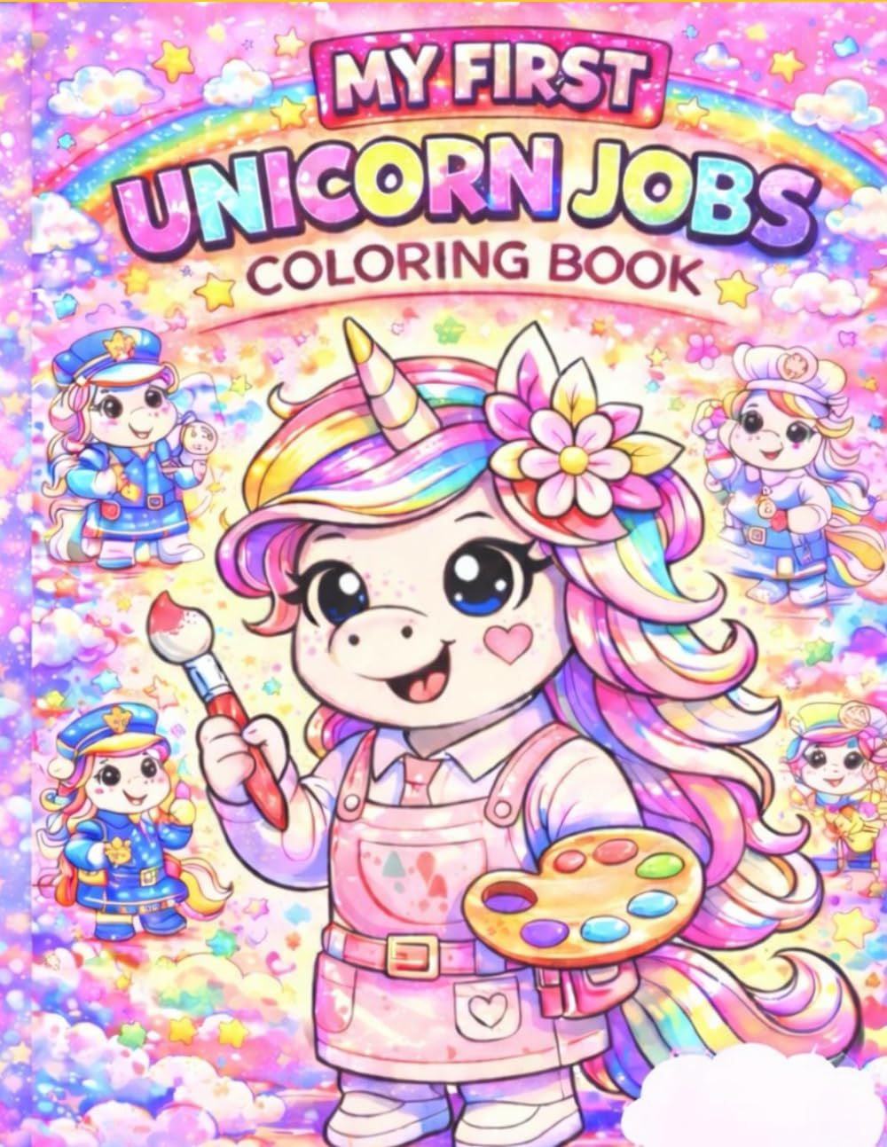 My First Unicorn Jobs: Colouring Book