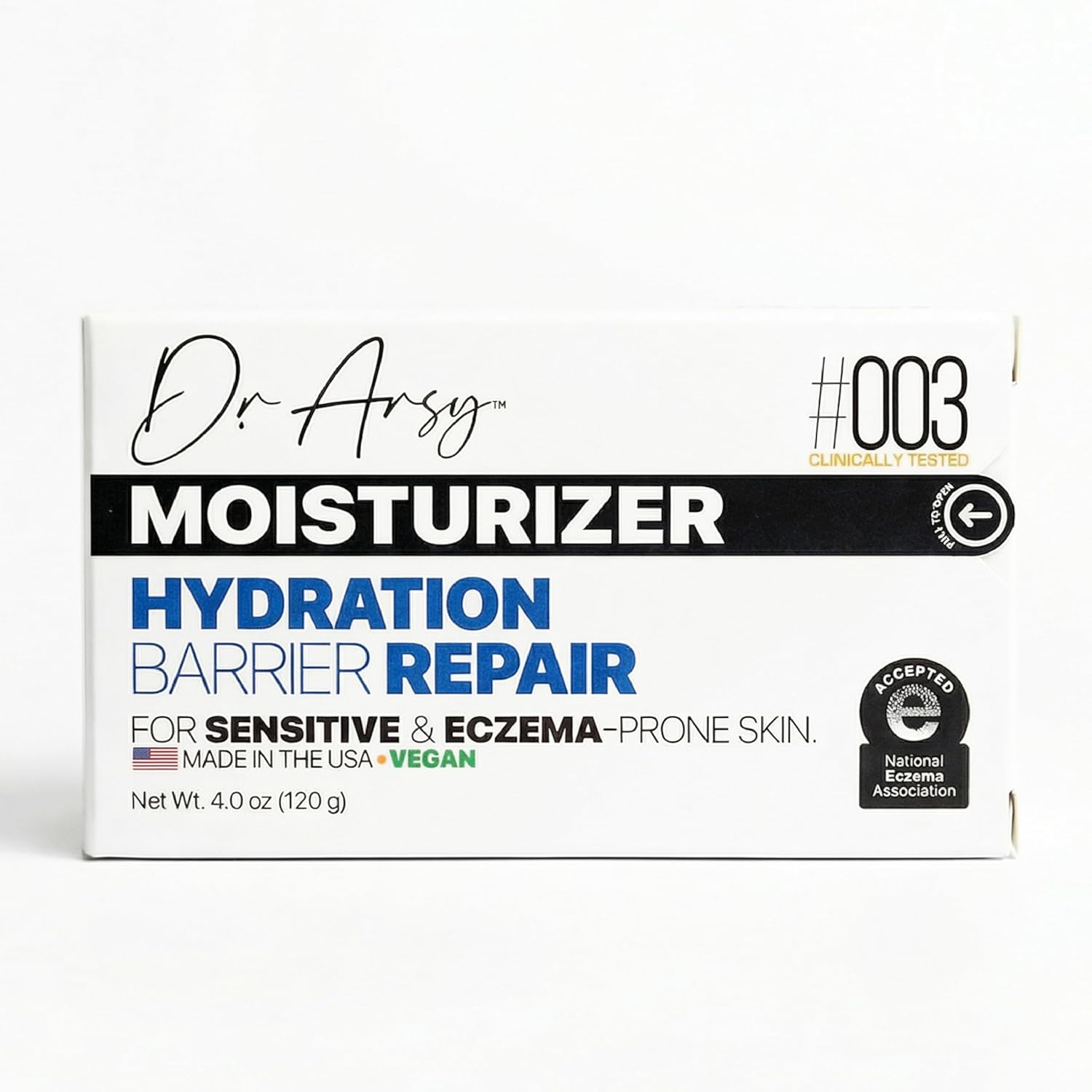 Barrier Repair & Hydrating Face Moisturizer #003 — Hypoallergenic Face Lotion for Sensitive Dry Skin — Long Lasting Hydration — Daily Moisturizer for Face — Post Procedure Recovery Cream — Made in USA