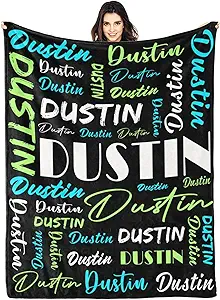 Personalized Blankets for Kids with Names Customized Blankets with Name for Adult Custom Blanket Gift for Birthday Christmas Valentines Day Gift