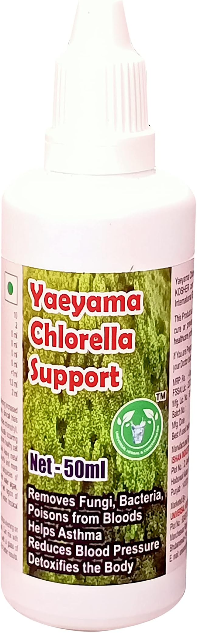 Yaeyama Chlorella Support Drops - 50ml (Get One Bottle 50ml Yaeyama Chlorella Support Drops Free)