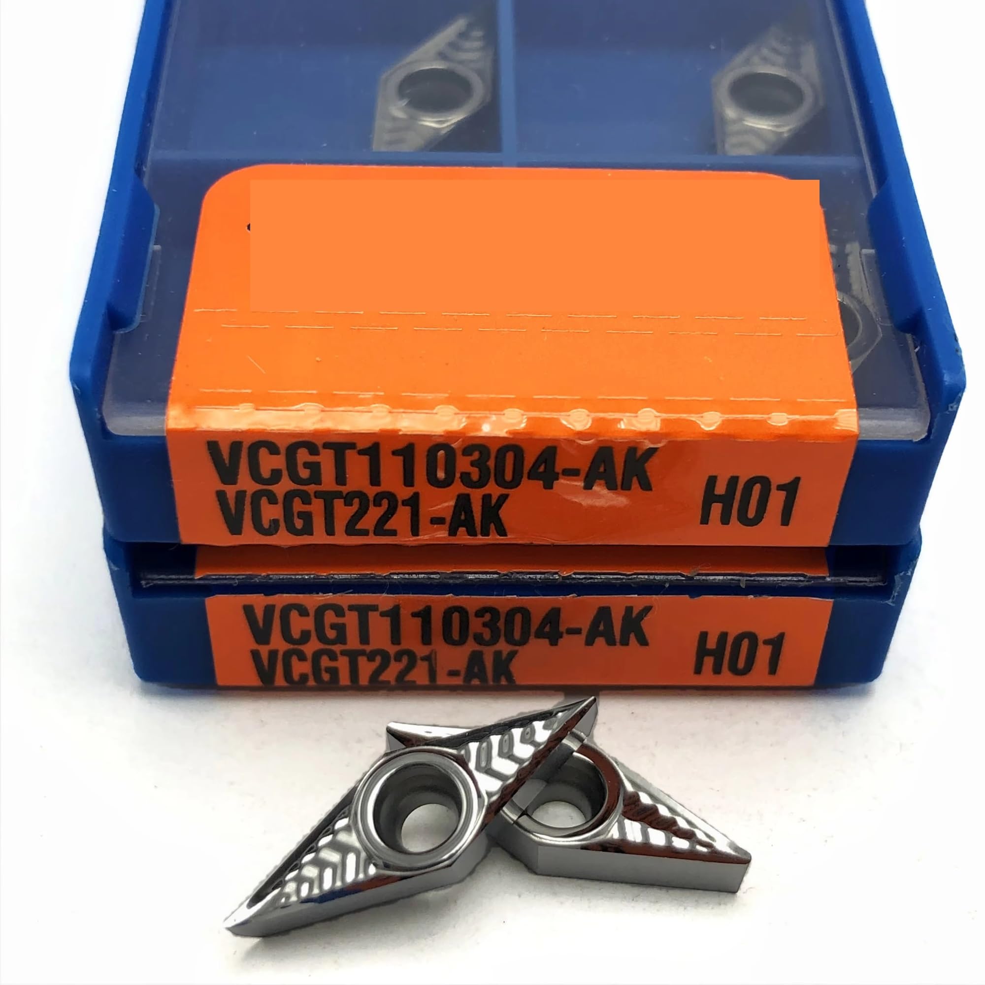 10 Uds. Herramienta De Corte Inserción Cuchilla Aluminio Herramientas CNC Torneado(VCGT110302 AK H01)