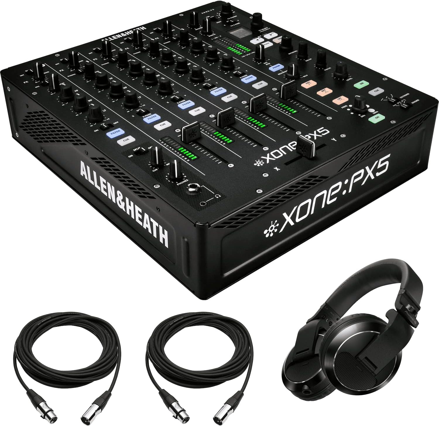 Allen & Heath XONEPX5 4+1 Channel DJ Mixer with Soundcard + DJ HDJX7