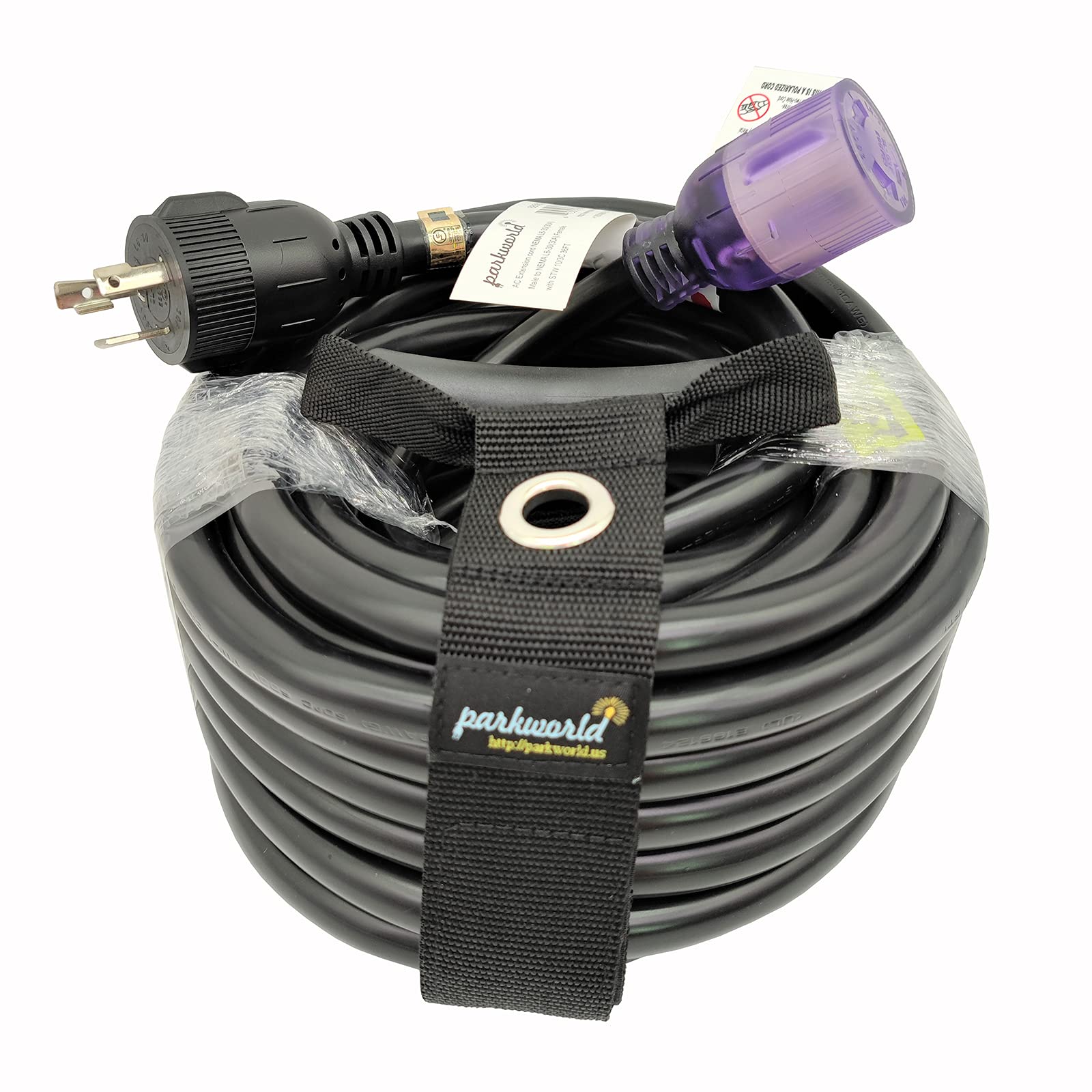 Parkworld NEMA L6-30 Extension Cord, Locking 3-Prong, 30 AMP, 250