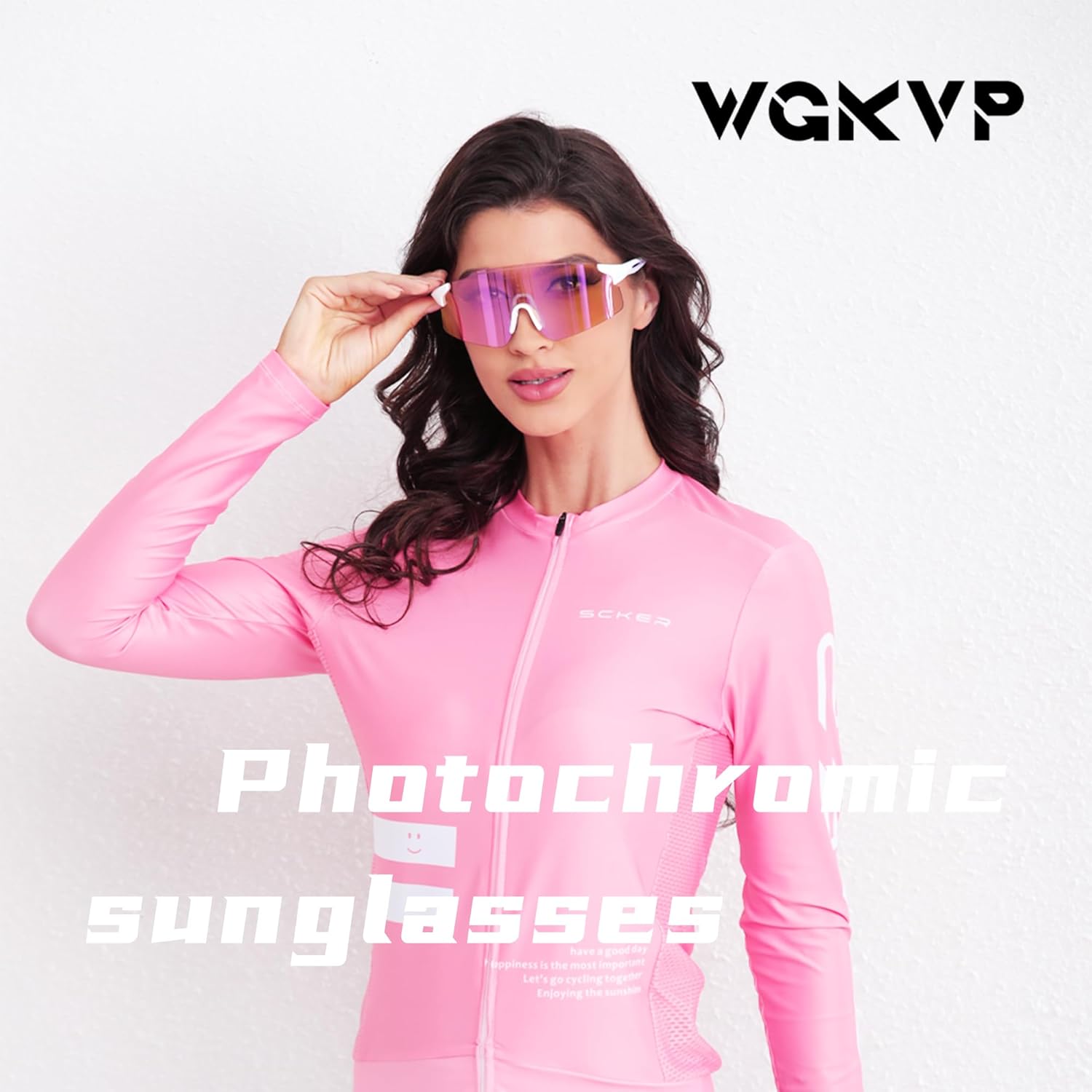 Photochromic Running Glasses for Women, Bike Sunglasses, Cycling Glasses for Men Sports Jogging Travel Goggles