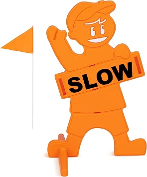 GoSports Kids at Play Sign for Street Safety High Visibility with All Weather Durability
