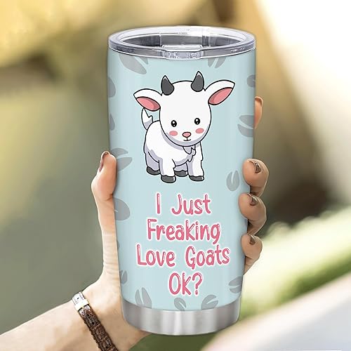 Vista 14 de Hyturtle Vaso de cabra personalizado para los amantes de las cabras, regalos motivacionales de cabra para niñas y mujeres, regalos de cumpleaños