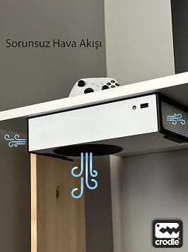 Wall And Table Bottom Mounting Stand For Xbox Series S Save Space Comfortable Air Flow