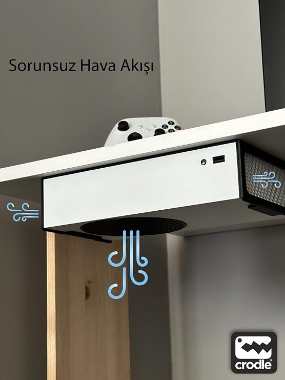 Wall And Table Bottom Mounting Stand For Xbox Series S Save Space Comfortable Air Flow