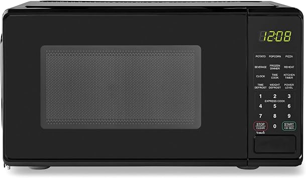 0.7 cu. ft. Countertop Microwave Oven, 700 Watts, New Color Black