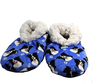 Slippers - Cozy Sherpa House Slippers for Women & Men - Indoor House Shoes - Pet Lover Gifts - Non Skid Bottom - 1 Size Fits Most - Unisex