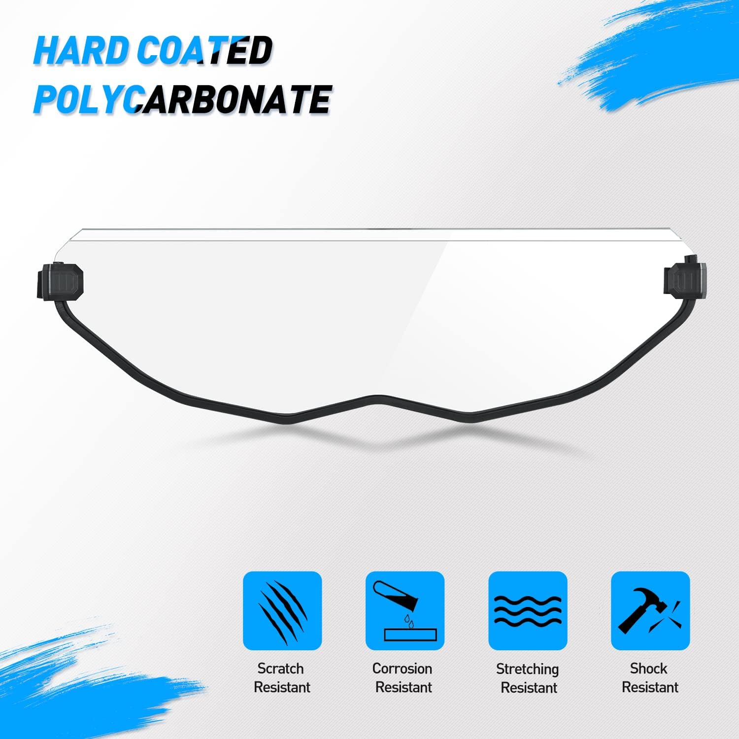 Frokom Front Half Windshield, X3 Half Windshield Fit For 2017 2018 2019 2020 2021 2022 2023 Can-Am Maverick X3 Turbo / X DS Turbo R / MAX Turbo / MAX X RS Turbo R/2018 X3 900