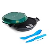 GoKit+ Light - 6-Tool Personal Mess Kit, Lightweight Camping Dish Set, Backpacking Utensils, Snap-Together Bowl & Plate System with Knife