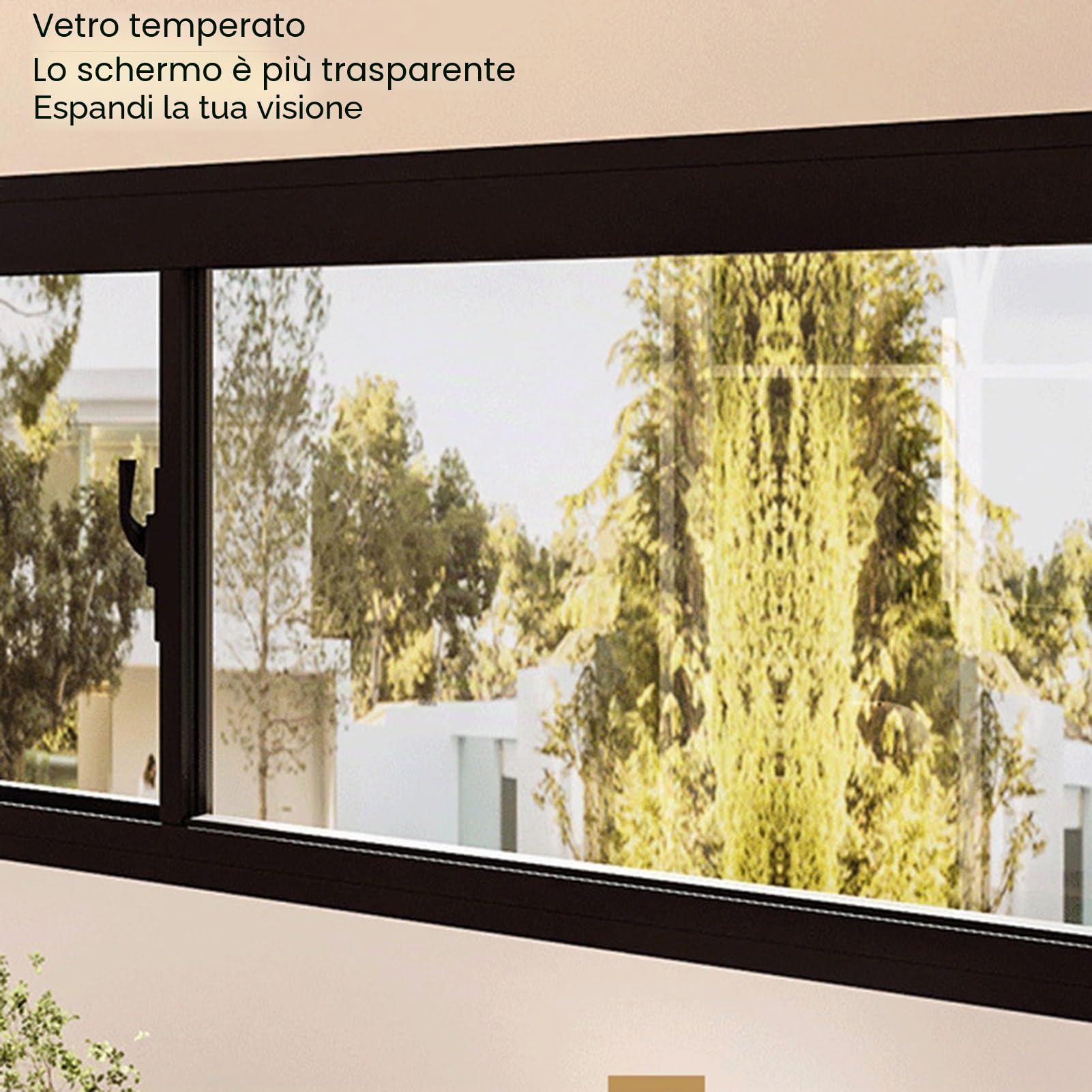 Finestre scorrevoli a incasso con vetro temperato per un'installazione versatile in casette da gioco, capannoni e garage