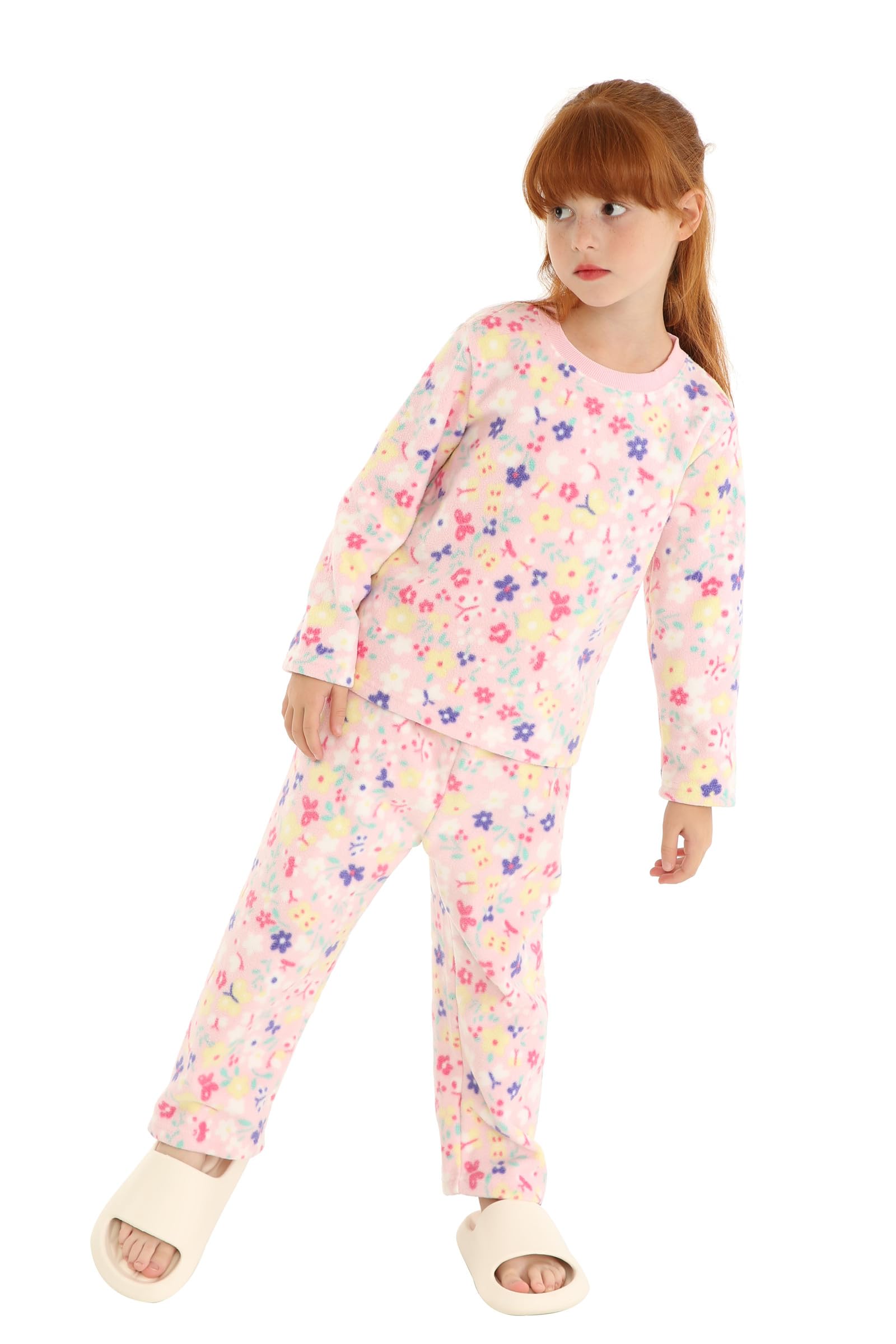 Mud Kingdom Fleece Pajamas Set for Toddler Boys Long Sleeve Lightweight Warm Autumn Winter Black and White Cows 3T