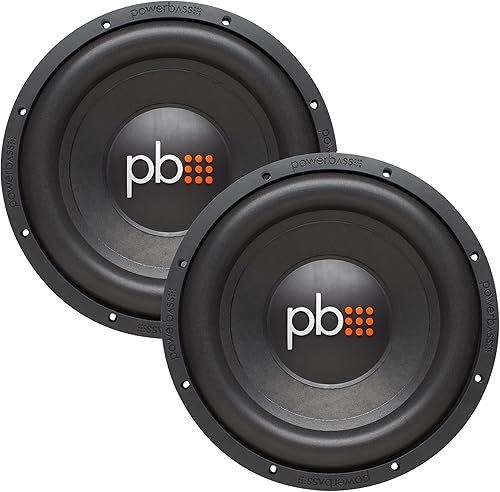 PowerBass 2 S-1204D 12" Dual 4-Ohm Subwoofers
