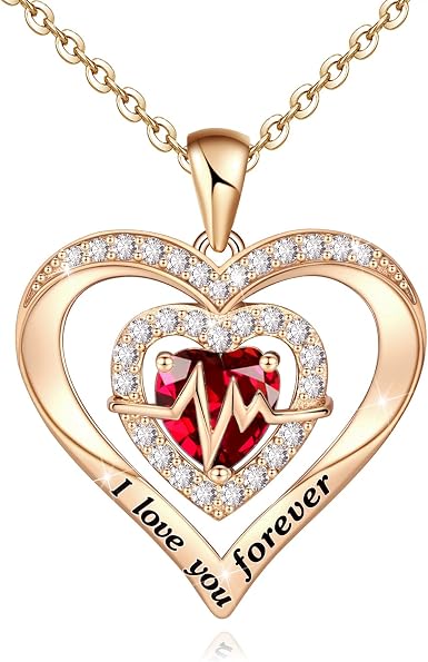 Heart Necklaces for Women 925 Sterling 