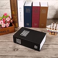 Vista 6 de Caja fuerte con diseño de libro de diversión con cerradura de combinación, caja de almacenamiento secreta oculta para dinero en efectivo, joyería