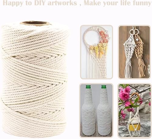 Miniatura 5 de Cuerda de cáñamo de yute natural para rascador de gatos, cuerda de yute con pelota de juego para gatos y cintas adhesivas para árbol y torre de