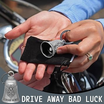 Guardian Bell Guardian Bell for Motorbikes Lucky Charm Cycling Lucky Good Luck Cycling Accessory Suitable for Motorcyclists and Cyclists